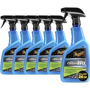 image:imageMeguiars Hybrid Ceramic Wax Spray 6 Pack 6 x 26 oz Bottles  156 oz Total SiO2 Hybrid Ceramic Car Wax for Exterior Paint Spray On Rinse Off Protection with Extreme Water Beading