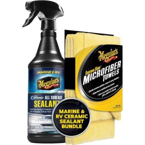 image:imageMeguiars Marine amp RV Hybrid Ceramic All Surface Sealant  Microfiber Towels BundleSpray Towel Bundle