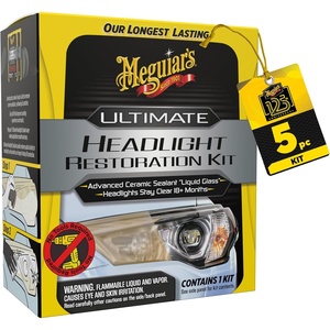 image:imageMeguiars Ultimate Headlight Restoration Kit  The Perfect Headlight Repair Kit to Remove Yellowing and Cloudiness from Headlights  Easy to Use and Seals Headlights with 18 Plus Months of ProtectionUltimate Restoration Kit